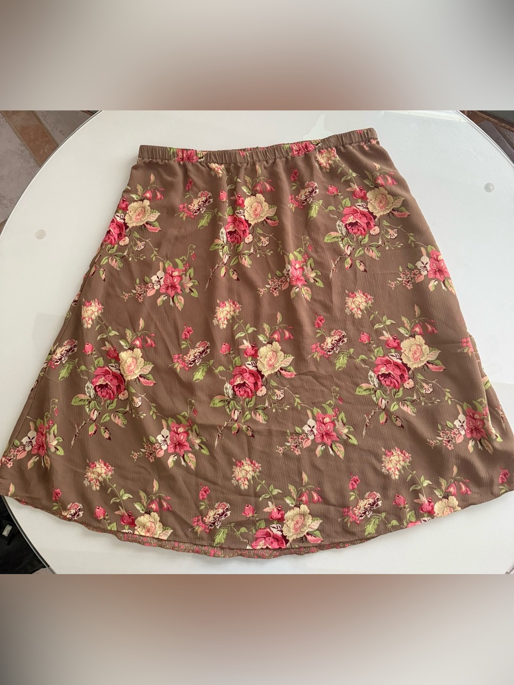 White Stag Reversible Floral A-Line Skirt Women’s XL Midi Skirt